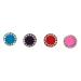 multi-color Beautiful Velvet Round Stone studded Bindi With Border bindi stickers Indian Bindi for women Face Jewels Small