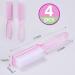 Yebeauty Nail Brush Fingernail Cleaner 4 Pack - Hand and Toe Scrubbing Brush for Pedicure - Clear Pink Plastic Nail Scrubber - Buy Online on GoSupps.com