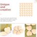 Toyvian 50 Pieces Peach Heart Spacer Circle Pearls - Unfinished Valentine Garland for Jewelry & Mini Decorations - 2x2cm Wooden Child Craft Supplies - Buy Online on GoSupps.com