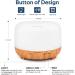 500ml Aroma Diffuser & Ultrasonic Humidifier - Essential Oil Fragrance Lamp with Remote Control - 7 Color LED for Home Office Yoga & Spa - Buy Online on GoSupps.com