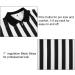 FitsT4 Women's Black & White Stripe Referee Shirt - Zipper Collared V-Neck Short Sleeve Jersey for Refs, Waitresses - Size Small - Buy Online on GoSupps.com