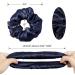 LILYSILK 100% Mulberry Silk Hair Scrunchies for Frizz & Breakage Prevention - Navy Blue 2pcs | Elastic Ponytail Holders - 2 Count - Buy Online on GoSupps.com