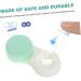 Solustrie Contact Lens Container Set - Colorful Portable Holder with Mirror | Eye-Catching Travel Applicator | Perfect for All Lens Types - 7.5x7.5x2.8cm - Buy Online on GoSupps.com