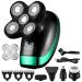Head Shavers for Bald Men 5IN1 4D echargeable Bald Head Electric Shaver 5 Floating Heads Beard Nose Ear Hair Trimmer Razor Clipper Facial Brush