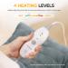 Large 3.4lb Weighted Heating Pad for Back Pain Relief - Fast Heating, 4 Levels, Auto Shut Off - Dry/Moist Therapy Options - Washable - 20x24 Grey - Buy Online on GoSupps.com