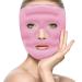 Ice Face Mask with Acupoint Magnets Gel Face Mask for Cold Hot Compress Therapy Reusable Cooling & Heating Face Ice Pack for Skin Firming Reduce Puffy Dark Circles Bags Under Eyes Relieve Headache