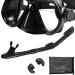 PIYAZI Snorkel Set for Adults Panoramic Wide View Mask and Full Dry Top Snorkel Set Anti-Fog Tempered Glass Scuba Diving Package with Travel Bag Ear Plug for Snorkeling Scuba Diving Swimming Black