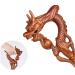 Wooden Walking Stick Solid Cane Durable Solid Wood Walking Stick Natural Dragon Sculpture Manual Retro Chinese Style Walking Stick Birthday Classic 93X15cm Yellow - Buy Online on GoSupps.com
