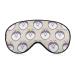 Indian Siberian Husky Sleep Mask Eye Cover for Sleeping Blindfold with Adjustable Strap Blocks Light Night Travel Nap for Men Women