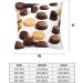 FRESQA Cookies Food Chocolate Chip Biscuits Universal Four-Season Cushion Cover | Soft Polyester Decorative Pillowcase Cookies Food Chocolate Chip Biscuits 16"x16" - Buy Online on GoSupps.com
