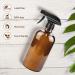 Amber Glass Spray Bottles Set - 16oz*2+4oz*2+2oz*4 Refillable Boston Round Containers for Cleaning, Gardening, Aromatherapy, Pets, Plants, Hair - Buy Online on GoSupps.com