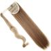 Silk-co Straight Pony Tail Hairpiece Clip in Hair Extensions - 23 Inch Wrap Around Ponytail for Women - Light Brown&Blond Highlights - Buy Online on GoSupps.com