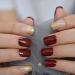 Shop Hujl Short French Artificial Nails with Golden Sequins - Premium Press-On Nails for Daily Wear - Buy Online on GoSupps.com