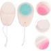 FRCOLOR Pack of 8 Double-Sided Facial Cleansing Brush Face Scrub Scrubber Silicone Facial Cleanser Handle Facial Brush Bathroom Accessories Painted - Buy Online on GoSupps.com