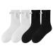 leasote Unique Magnetic Suction Couple Socks with Big Eyes Design Fun Mid-tube Funny Gifts for Women Men White + Black One Size