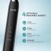 PHNITI Electric Toothbrush for Adults | 45,000 VPM | 4 Modes | 2 Mins Timer | Fast Charge | IPX7 Waterproof | Black - Buy Online on GoSupps.com