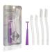 Dermaplaning Tools - Exfoliating Facial Razor - Dermaplane Razor for Women and Men - Facial Shaver to Exfoliate and Refresh the Skin - Peach Fuzz and Eyebrow Hair Removal Blade - 4 count - Bonus Defining Eyebrow Shaper