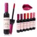 6 Colors/Set Wine Lipstick Matte Long Lasting Waterproof Lip Tint Set Lip Stick Lip Gloss Lip Stain Wine Bottle Lipstick Liquid Lipgloss, Valentine's Day Gift Kit Ideas for Girlfriends, Women, Moms
