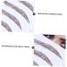 Didiseaon 4pcs Eyebrow Stickers Brow Stickers Eyes False Eyebrow Imitation Eyebrow 4d Tool Eyebrow Trimming 21x15cm Brown - Buy Online on GoSupps.com