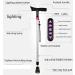 Canes Elderly Crutches - Cane Seniors Smart Crutches 5 Colors Lti-Function Retractable Walking Stick Adjustment Range 71.5Cm-89.5Cm decorate Selfless dedication - Buy Online on GoSupps.com