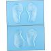 NOLITOY Silicone Half Shoe Pads - Comfortable Insoles for High Heels | 2 Pairs Transparent Heel Grips & Inserts (13x6.5cm - Buy Online on GoSupps.com