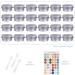 Flintronic 24-Pack 5ml Aluminum Empty Jars with Spoon & Labels - Travel Pots for Mini Candles & Cosmetics - Silver - Buy Online on GoSupps.com