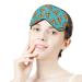 Funny Pizza Pattern Sleep Mask - Adjustable Elastic Strap for Women Men - Blackout Eye Cover for Yoga, Travel, Nap - Buy Online on GoSupps.com
