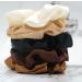 Unifinds Small Satin Scrunchies Pack - 5pc Hair Ties Set for Women, Girls, Kids - Black/Brown/Beige Colors - Elastic Hair Bands for Ponytail - Scrunchie Accessories - Buy Online on GoSupps.com