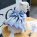 Clopon Dog Dress for Summer | Cute Small Dog Harness Costume | Tutu Dress for Puppy | S 3PCS (Small - 4-6lbs) - Buy Online on GoSupps.com