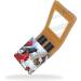 Leather Lipstick Case Organizer with Mirror - Mini Lipstick Holder Bag | Winter Red Bird Design - Buy Online on GoSupps.com