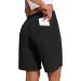 COOrun Women's Quick Dry Hiking Cargo Shorts - Black, Large (8/7 Length) with Zipper Pockets - Buy Online on GoSupps.com