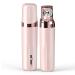 Gurelax - Hair removal epilator for women face battery-operated plucker for face arms light pink epilator
