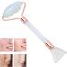 Verdant Touch Dual Head Face Roller Massager | Skin-Friendly Gua Sha Tool for Facial Massage - Buy Online on GoSupps.com
