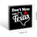 Don't Mess with Texas Square Brooch - Enamel Lapel Pin for Men and Women - Buy Online on GoSupps.com