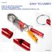 15pcs Aluminum Alloy Sports Whistle - Loud Emergency Mini Whistles Keychain for Outdoor Safety - Buy Online on GoSupps.com