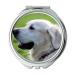 Mirror makeup mirror Retriever Canine Pet Animal White Dog Fur Pocket Mirror portable mirror