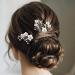 Flayem Wedding Hairpins - Silver Rhinestone Bridal Jewelry & Hair Accessories (2 Pieces) for Women & Girls - Buy Online on GoSupps.com