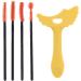 Marscara Guide Template Silicone Shield Template Applicator Guide - Multi-Functional Makeup Aid Tool for Daily Use Dating Night Out Yellow + Eyelash Brush - Buy Online on GoSupps.com