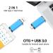 64GB USB C Flash Drive Alihelan 2 in 1 OTG Dual Type C Thumb Drive | USB 3.0 Pen Drive Memory Stick - Blue 64GB - Buy Online on GoSupps.com