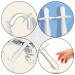 EXCEART 5Pcs Silicone Baby Teething Stick - Clear Toddler Teethers for Healthy Molar Growth | Chew Toys for Newborn Babies - Buy Online on GoSupps.com