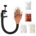Nail Practice Hand with 400 Replacement Tips - Flexible Acrylic Manicure Hand for Beginners & Nail Technicians - Brown - Buy Online on GoSupps.com