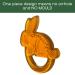 Bunny Boo Natural Rubber Teether | Eco-Friendly Baby Teething Toy | Ship Internationally - Buy Online on GoSupps.com