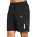 NORTHYARD Men's Athletic Hiking Shorts Quick Dry Workout Shorts 7" Lightweight Sports Gym Running Shorts Basketball Training 7 inch Large Black