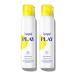 Supergoop! PLAY Body Mousse SPF 50 with Blue Sea Kale - 6.5 oz Pack of 2 - Broad Spectrum Whipped Sunscreen for Sensitive Skin - Fun to Apply - Great for Active Days