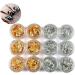 12 Pot/Set Gel Nail Polish Set Nail Art Accessories Gold Silver Paillette Foil Chip Sparkling Flake DIY Glitter Decal Acrylic UV Gel Decoration - Buy Online on GoSupps.com