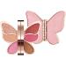 Butterfly Shape Eyeshadow Palette - Professional Nudes Warm Natural Eye Shadows Highly Pigmented - Waterproof Eye Makeup with Butterfly Shape Travel Size 12b Crimson Rose Color - Buy Online on GoSupps.com