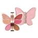 Butterfly Shape Eyeshadow Palette | Ultra-Blendable High Pigmented Matte Glitter Eye Shadow Pallet Matte Glitter Long Lasting Eye Shadow Pallet/ Crimson Rose Color