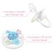 LittleForBig Large Shield Pacifier II - Adult Size White Vintage Elephant Pattern | International Shipping Available - Buy Online on GoSupps.com