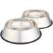 Amazon Basics Stainless Steel Dog Bowl Two-Pack Bowl