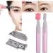 Aoaoy Electric Eyebrow Trimmer Eyebrow 14 4 3 New Portable Electric Face Eyebrow Hair Body Blade Shaver Remover Trimmer Pink - Buy Online on GoSupps.com